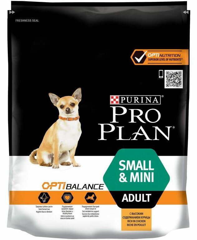 PRO PLAN Small&Mini Adult Optibalance Корм сух. курица д/собак мелких и карл. пород 700г