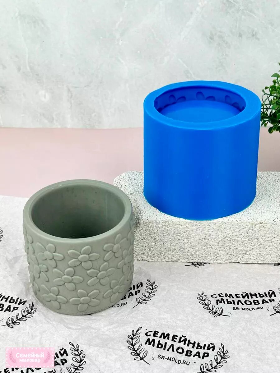 Силиконовый молд для гипса / Кашпо — фото 1