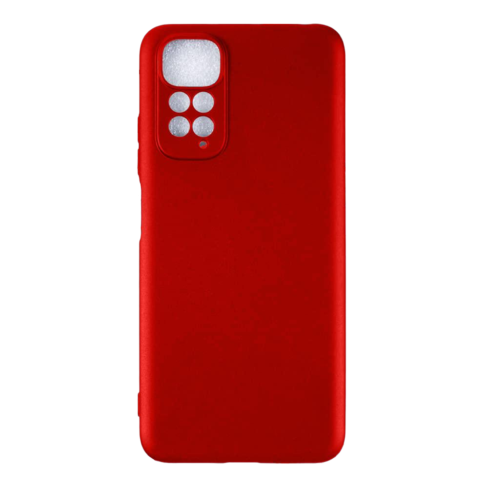 Чехол накладка Monarch с микрофиброй для Xiaomi Redmi Note 11/11S / Редми Нот 11/11С / красный