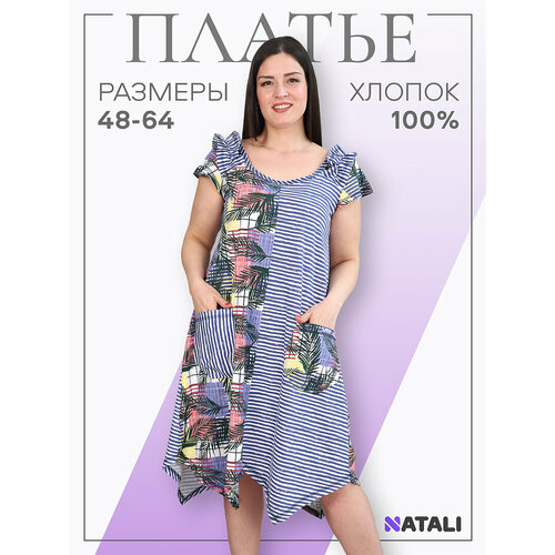 фото Платье натали суслова, размер 54, джинс