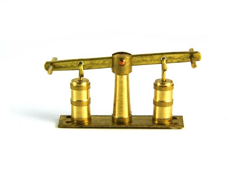 Помпа двухкамерная, латунь, 6x24 мм, 1 шт