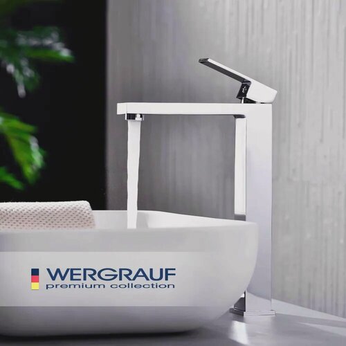 Изображение товара Смеситель для накладной раковины Wergrauf FB-01CH-L260 цвет хром
