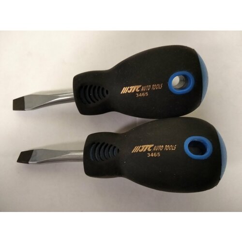 Отвертка силовая Шлицевая с намагниченным наконечником SL 65х38мм JTC 3465 300₽