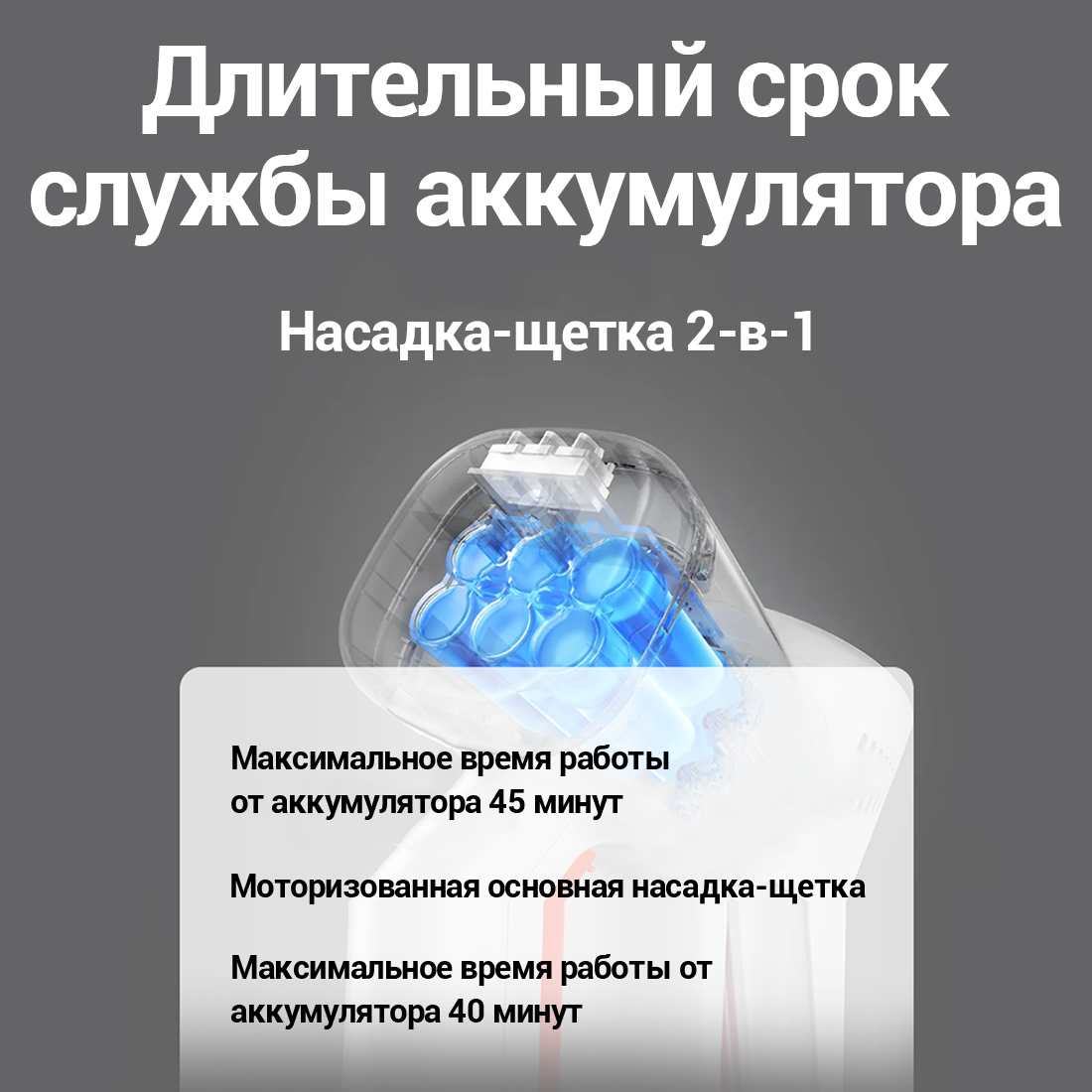 Вертикальный беспроводной пылесос Xiaomi Vacuum Cleaner G20 Lite EU — фото 1