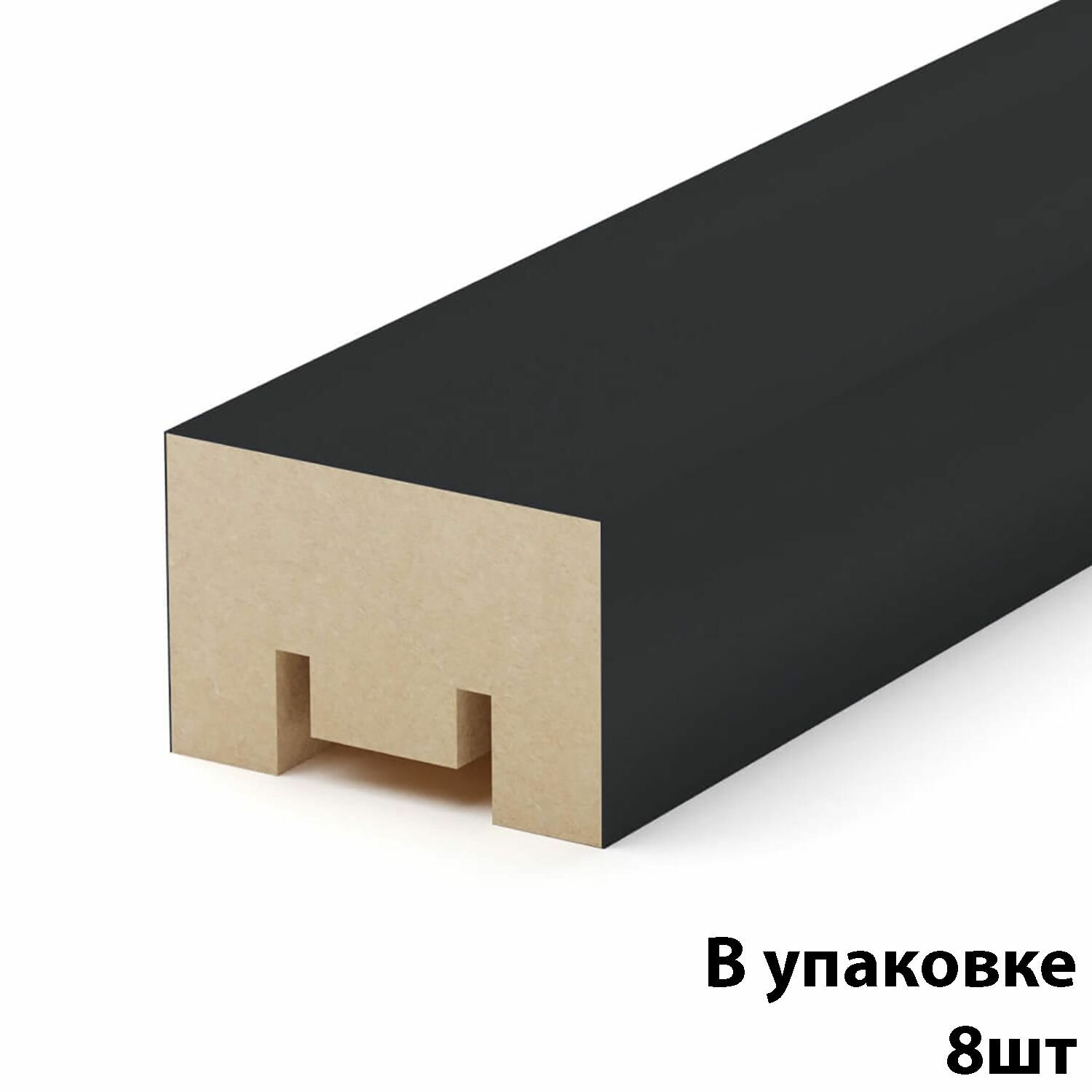 Рейки Деревянные Интерьерная рейка на стену из мдф STELLA Милана Black Edition