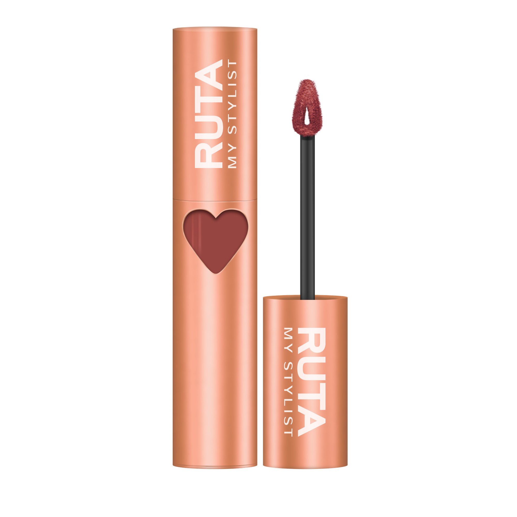 RUTA Помада губная жидкая матовая "VELVET HEART", 04 в предвкушении