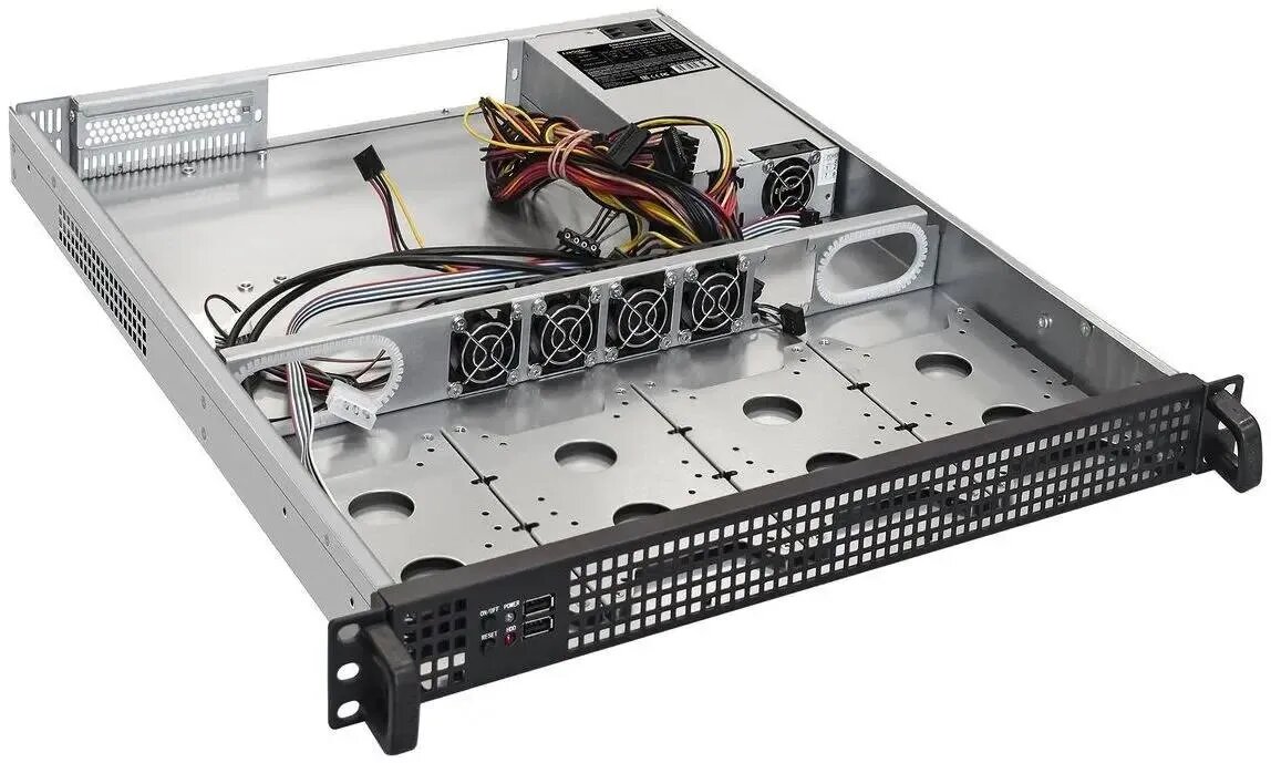 Корпус серверный 1U Exegate EX293171RUS RM 19", глубина 550, БП 1U-1000ADS, USB - фото №2