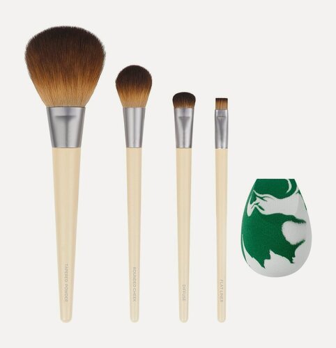 Изображение товара ECOTOOLS Набор кистей и спонж для макияжа EcoTools The Core Five Set