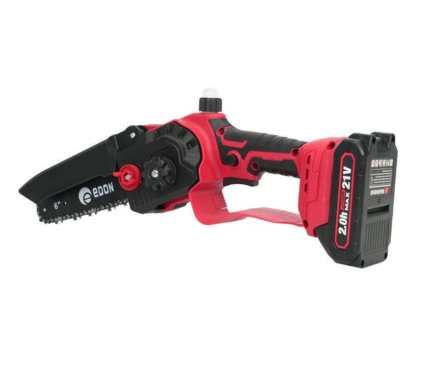 Обзор: Мини-цепная пила аккумуляторная бесщеточная Edon Smart NS-21/6BL