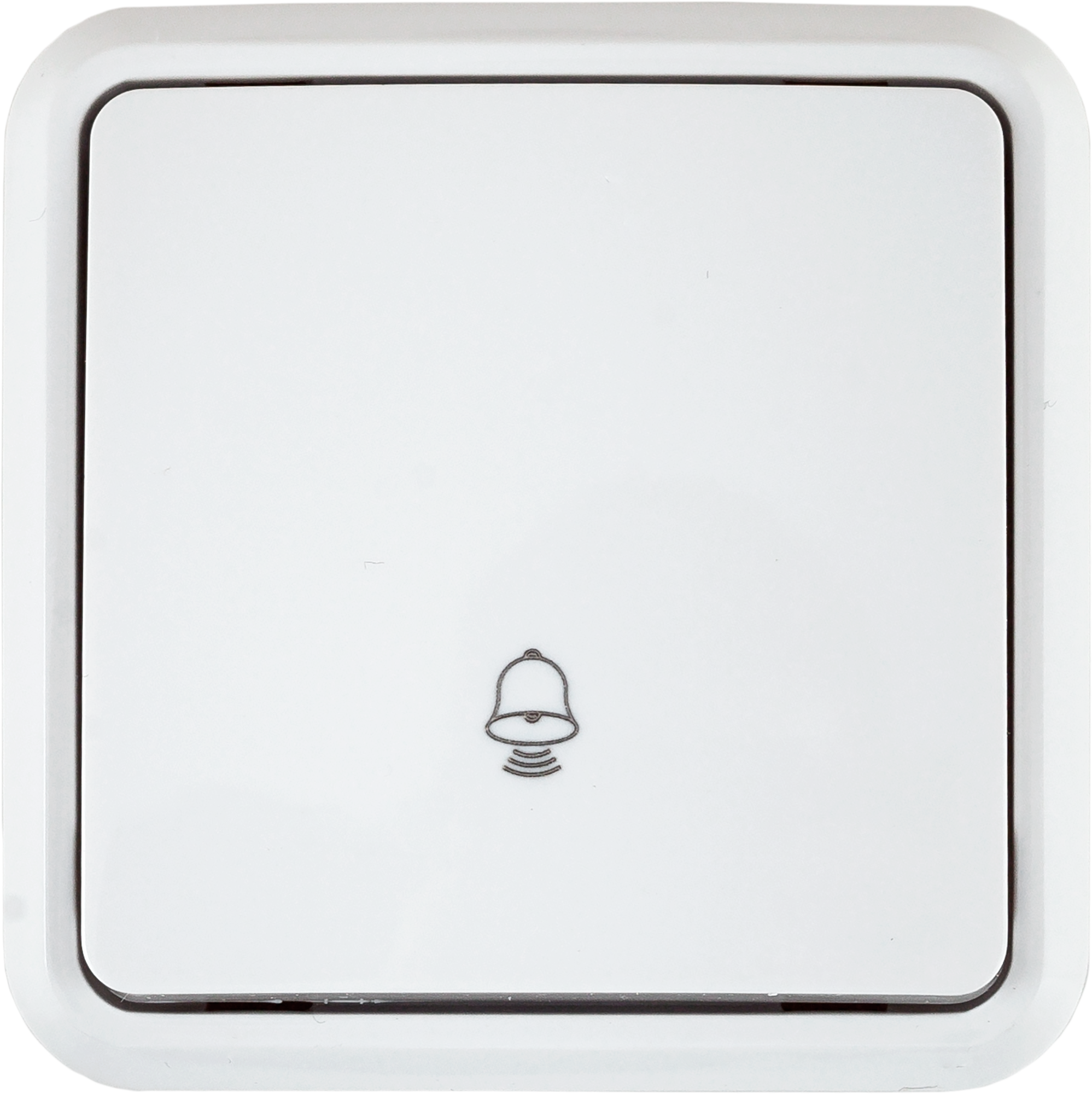 Кнопка для дверного звонка проводная Lexman цвет белый