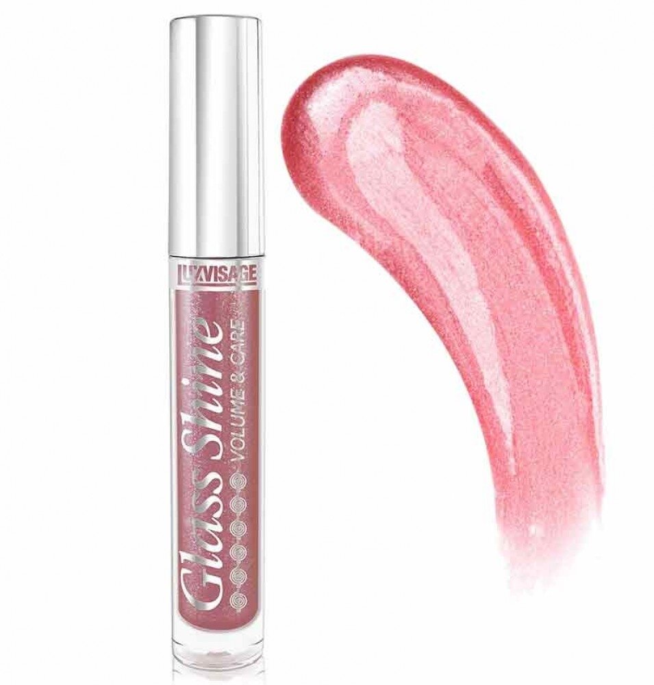 Блеск для губ LUXVISAGE Glass Shine тон 18, гипоаллергенный, для ежедневного применения
