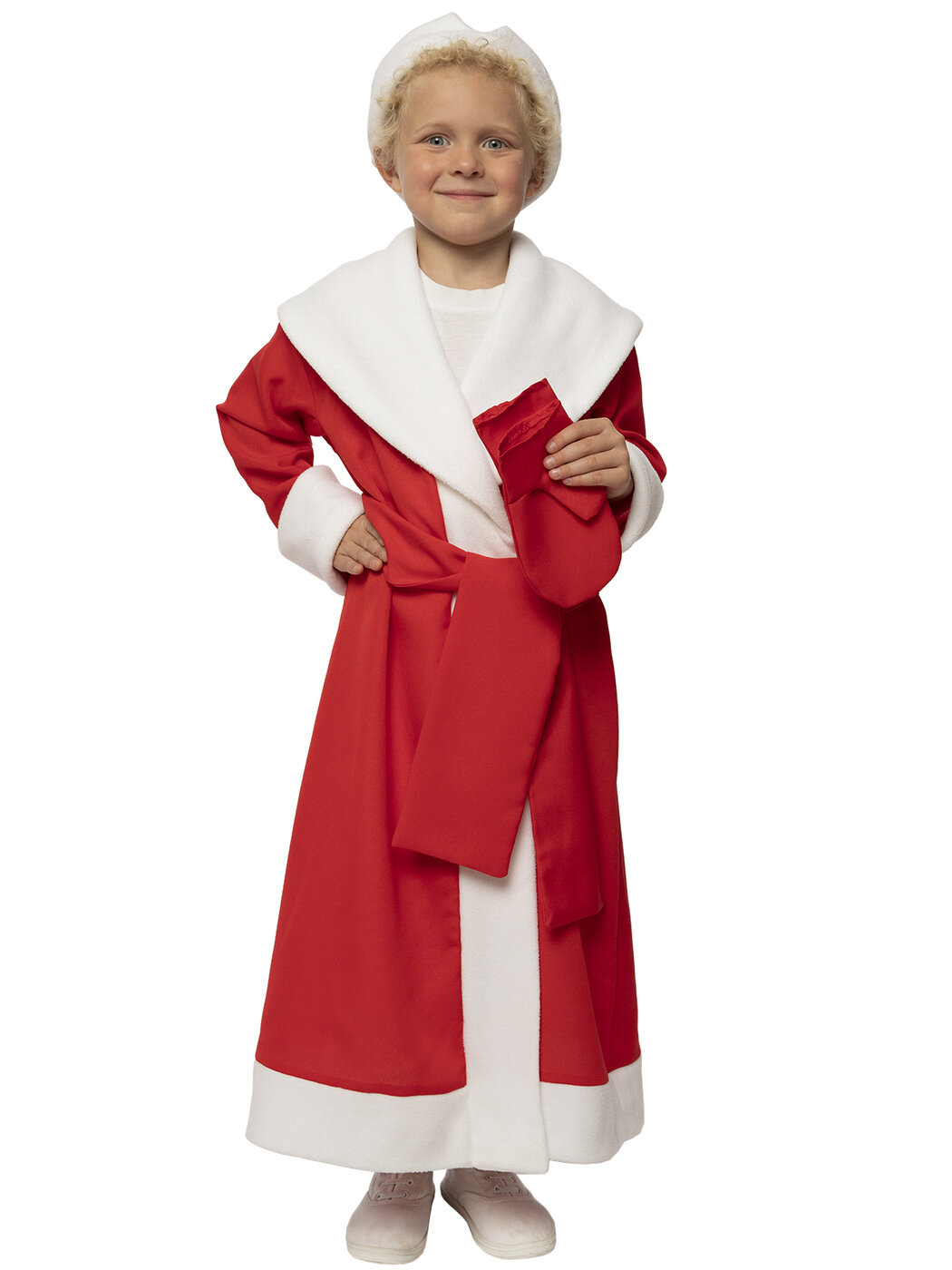 Детский карнавальный костюм Дед Мороз на рост 128-134 (размер 32) — фото 1