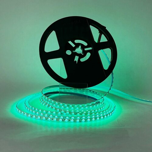 Изображение товара Светодиодная лента, узкая 5 мм, 12 В. Цвет свечения: RGB. IP33. Катушка 5 метров