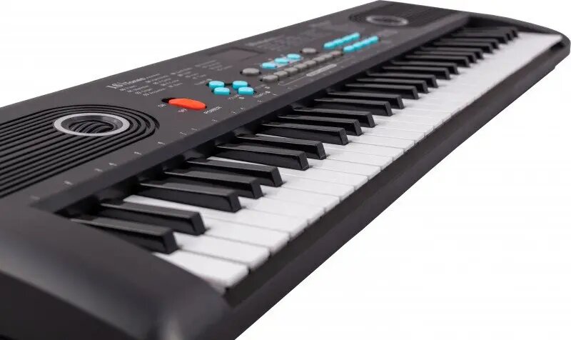 Цифровой 61-клавишный компактный синтезатор TERRIS TK-150 BK, музыкальный инструмент, детский , с полифонией, функцией автоаккомпанемента и караоке