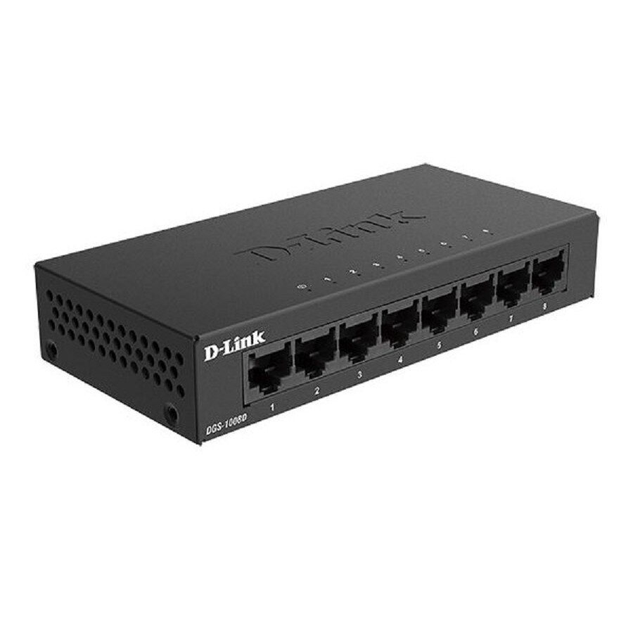 Коммутатор D-Link DGS-1008D/K2A Неуправляемый коммутатор с 8 портами 10/100/1000Base-T
