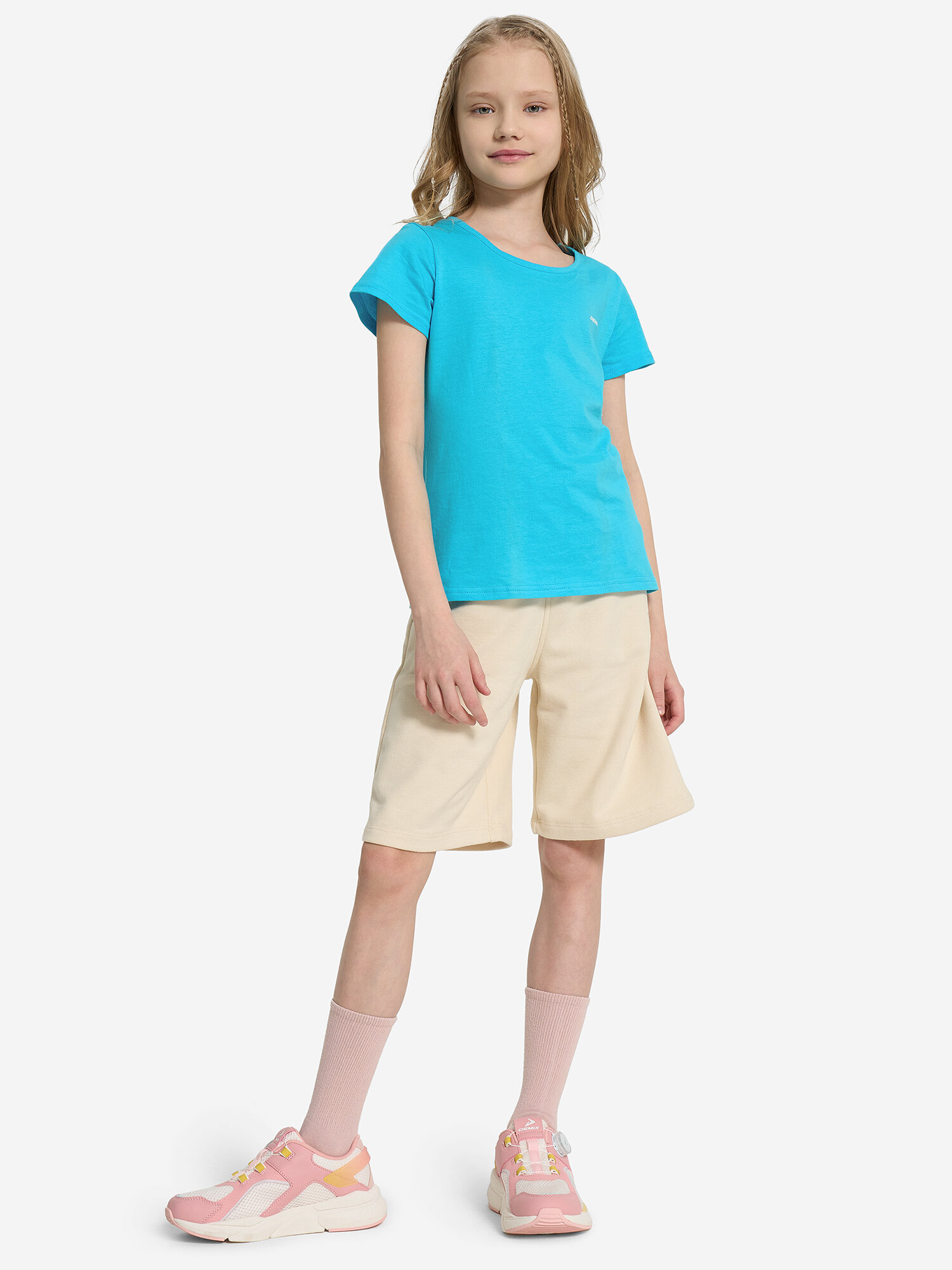 Футболка Demix, размер 116, голубой, — фото 1