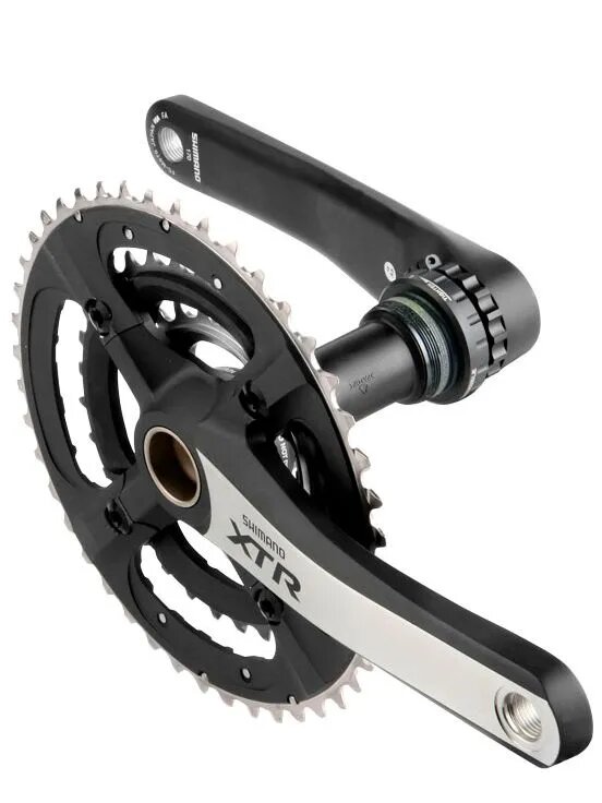 SHIMANO Шатуны 1/2"х3/32" 44/32/22 зуб. 170мм FC-M970 XTRHollowtech алюминий чёрно-серебр.