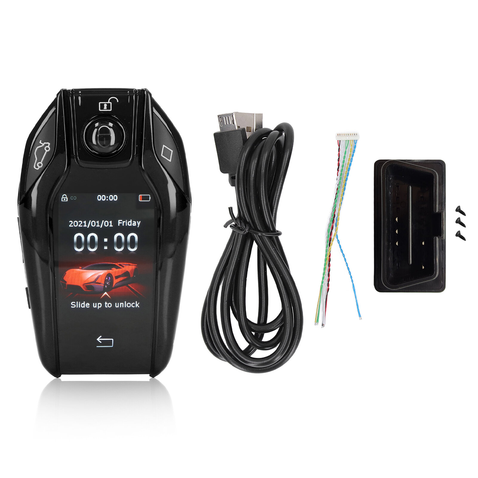K800+ Smart Key Дистанционный бесключевой доступ с сенсорным ЖК-экраном, кнопка запуска и остановки двигателя для всех моделей, бесключевой доступ