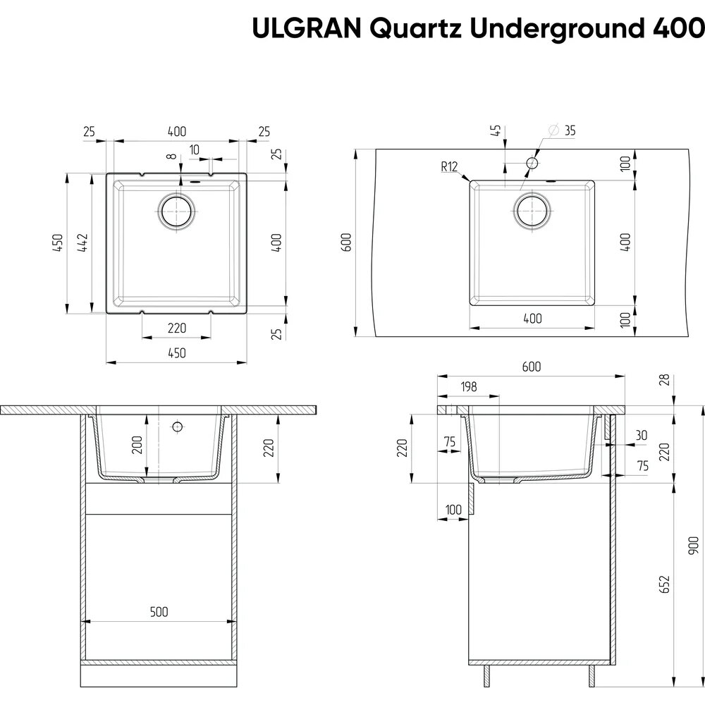 Кухонная мойка Ulgran - фото №3