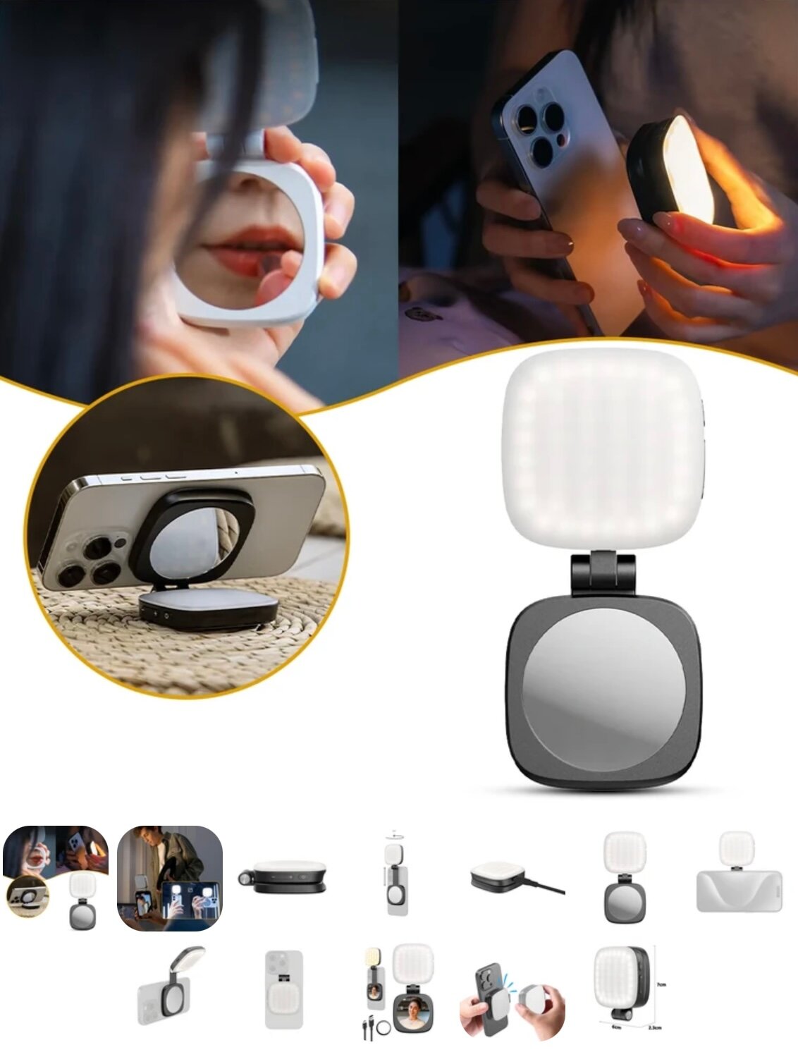 Видеосвет F-662, для смартфонов, аккумулятор повышенной ёмкости