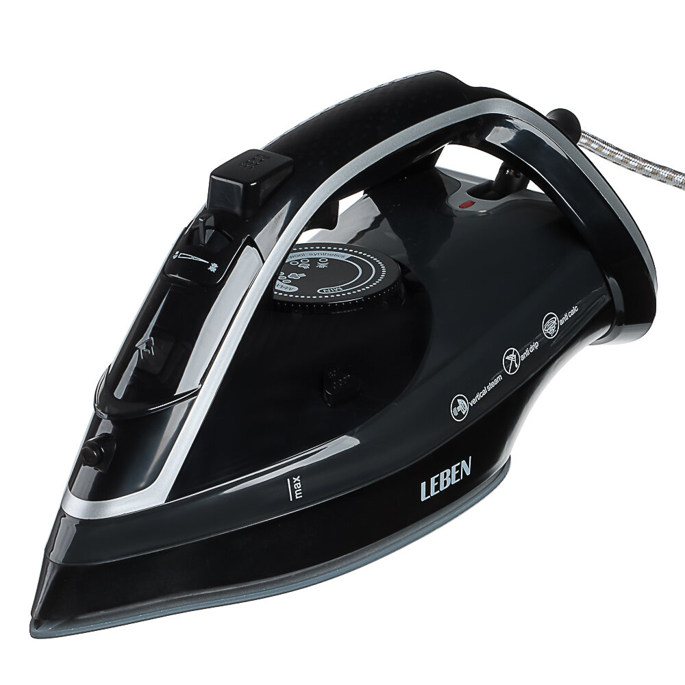 Утюг паровой с вертикальным отпариванием антипригарное покрытие 3000 Вт