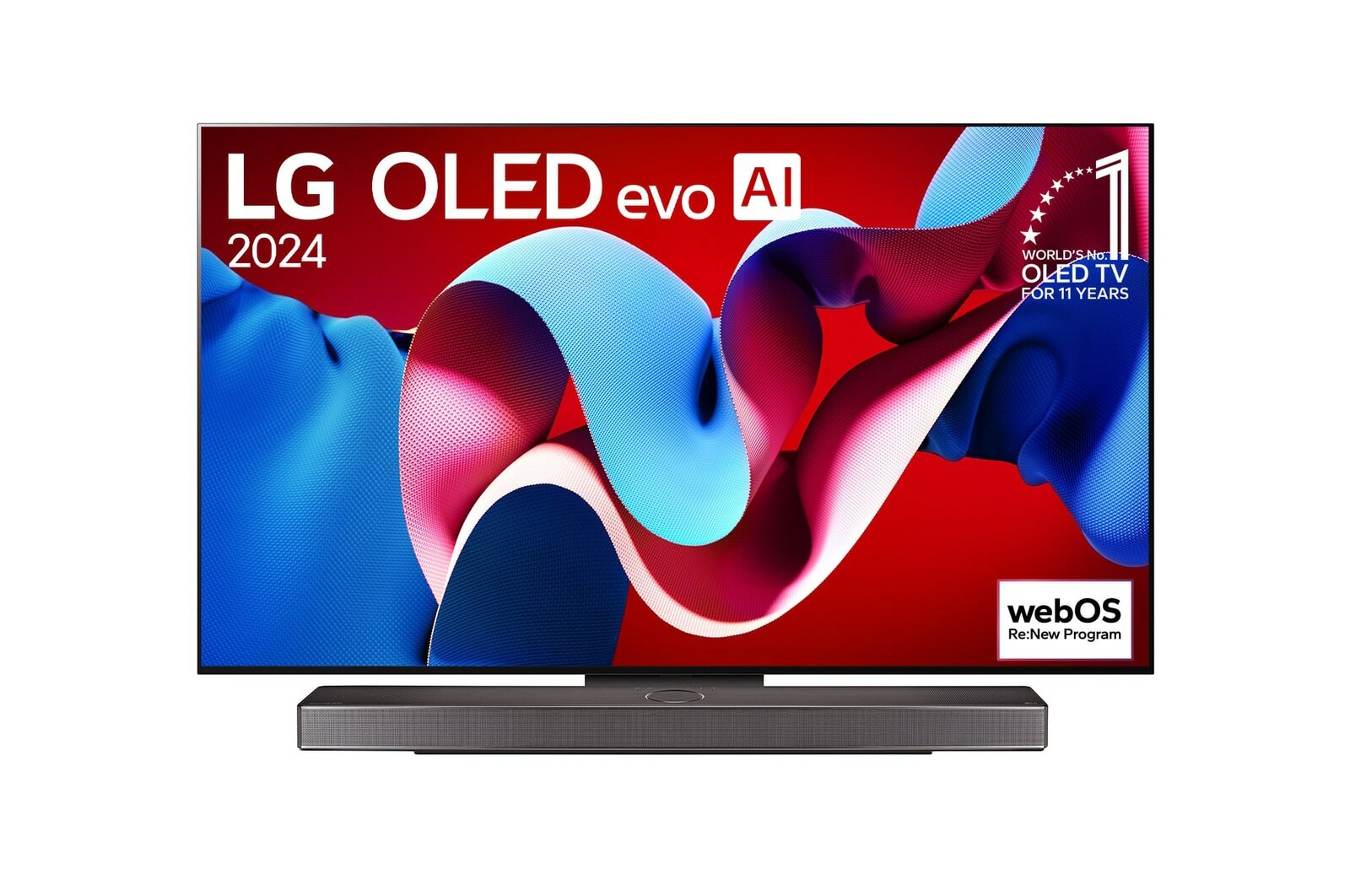 OLED телевизор LG OLED55C4RLA, 3840х2160 (4K UHD), 120 Гц, черный