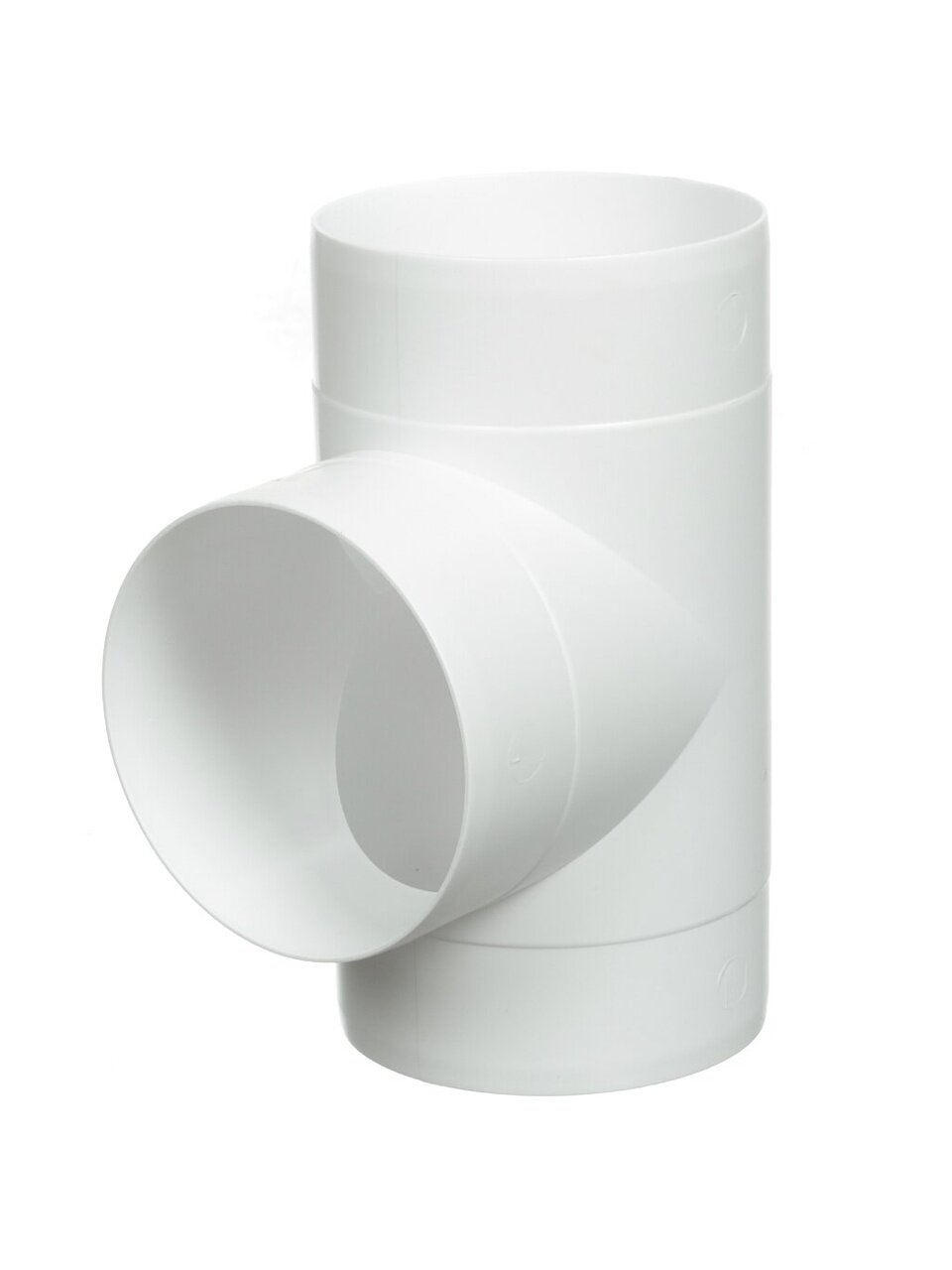 Тройник вентиляционный пластик установочный диаметр 125 мм круглый 90 ° Event 125 ТП