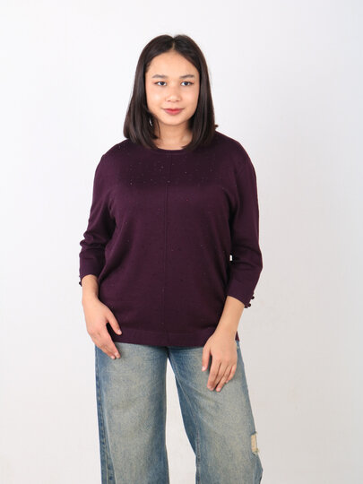 Свитер , размер 56, темно-бордовый — фото 1