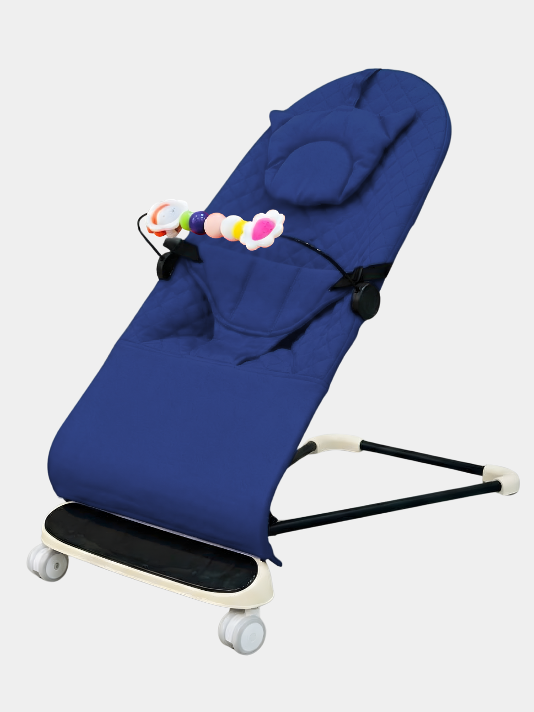 Детский шезлонг c игровой панелью, кресло-качалка, шезлонг для новорожденных