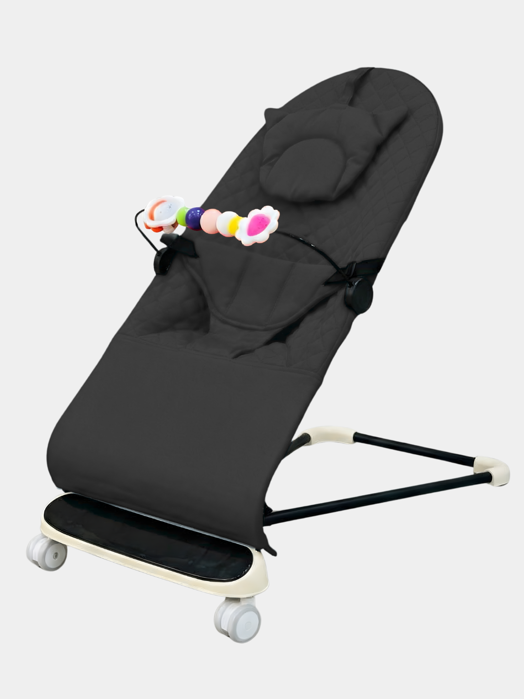 Детский шезлонг c игровой панелью, кресло-качалка, шезлонг для новорожденных