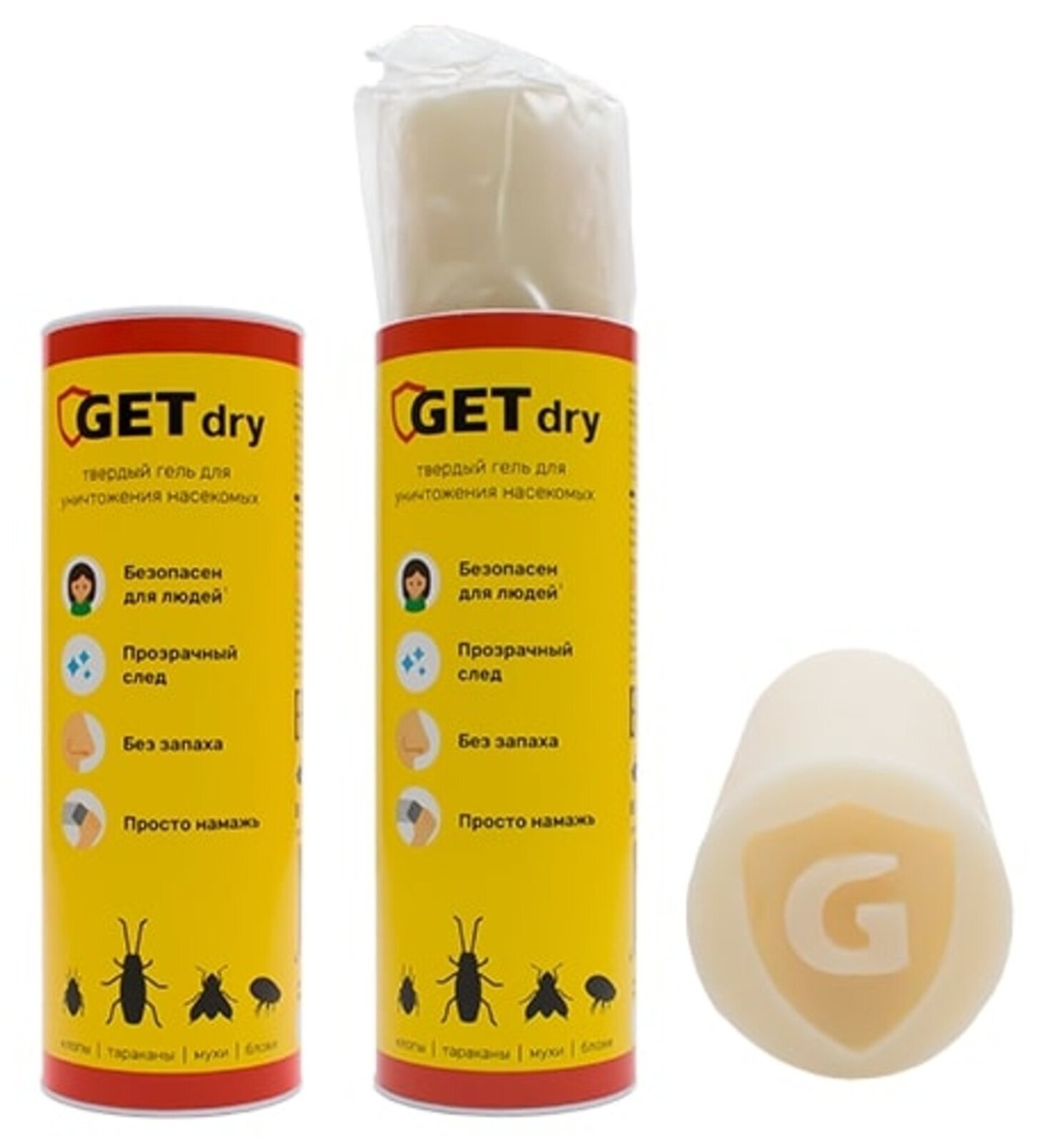 Гель Get Dry от клопов, тараканов, блох, муравьев, кожеедов, 100 г