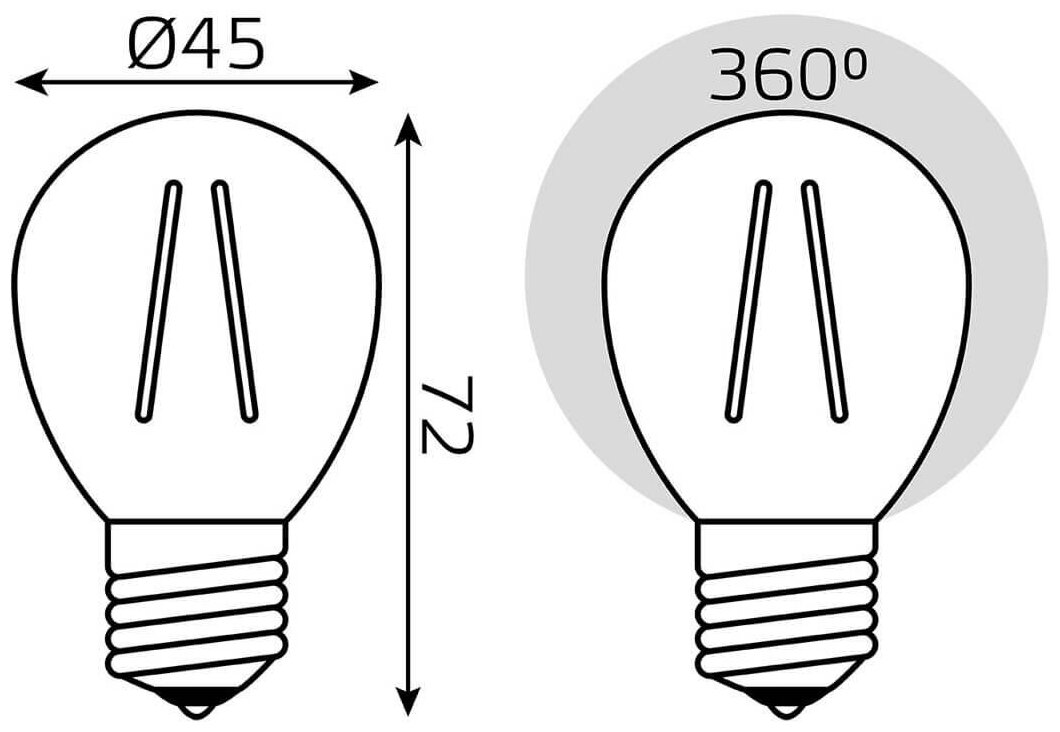 Лампа светодиодная gauss 105802207, E27, 7 Вт, 4100 К - фотография № 4