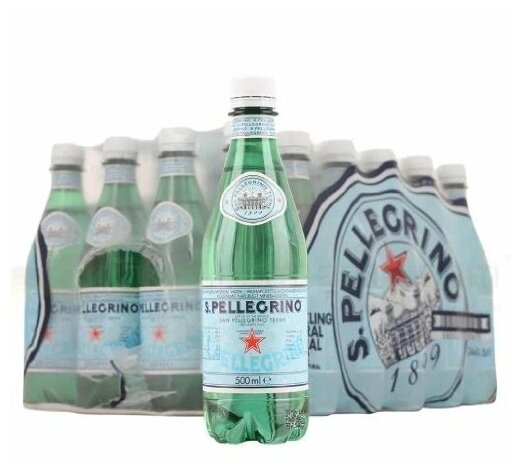 Минеральная вода S. Pellegrino газированная ПЭТ