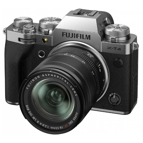 фото Фотоаппарат fujifilm x-t4 kit xf 18-55mm f/2.8-4.0 серебро