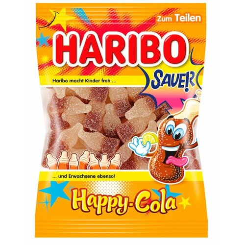 Мармелад Haribo Happy Cola Sauer кислые 175г (Германия)