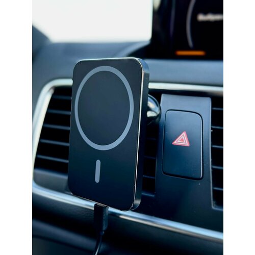 Mag safe держатель в авто /быстрая беспроводная зарядка+ держатель