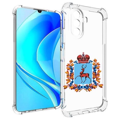 Чехол MyPads герб-нижегородская-область для Huawei Nova Y70 / Nova Y70 Plus (MGA-LX9N) / Huawei Enjoy 50 задняя-панель-накладка-бампер чехол mypads герб мурманская область для huawei nova y70 nova y70 plus mga lx9n huawei enjoy 50 задняя панель накладка бампер