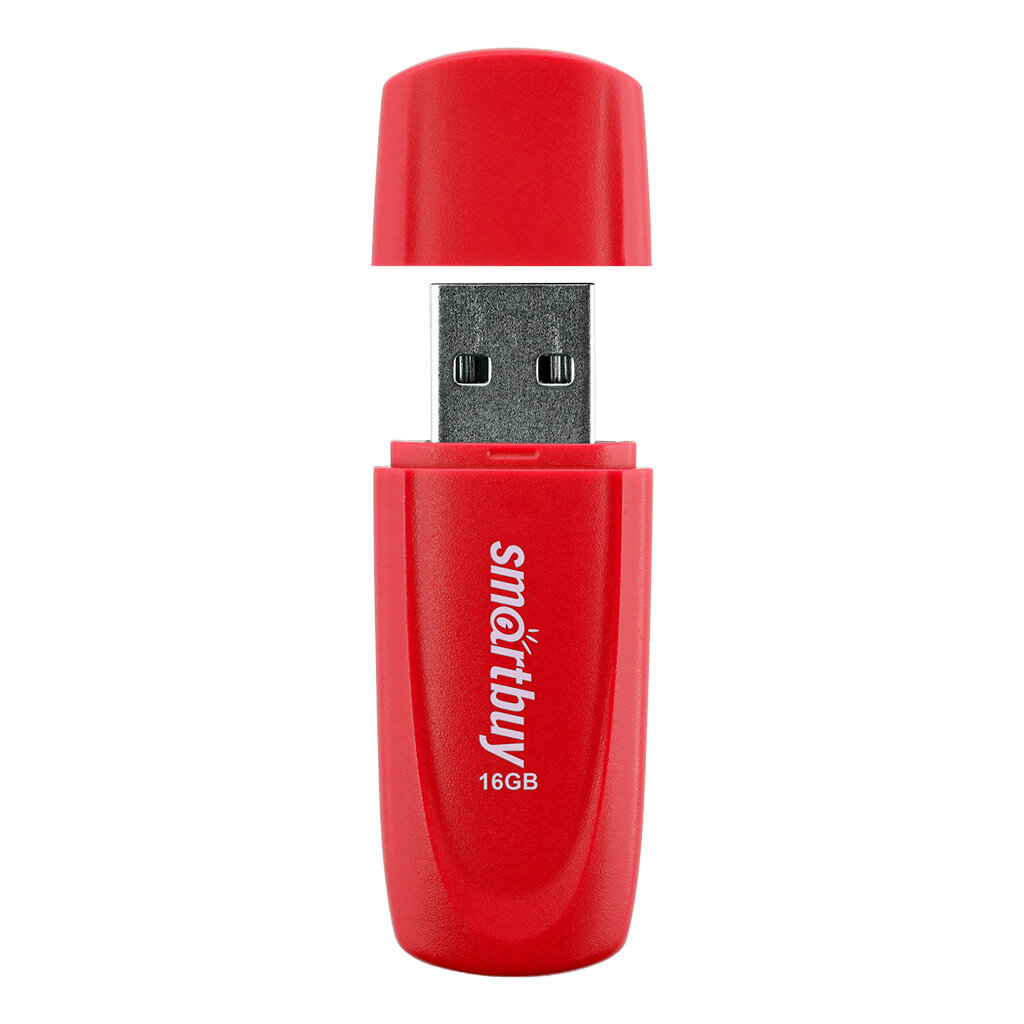 Накопитель USB 2.0 16GB SmartBuy Scout красный - фото №11