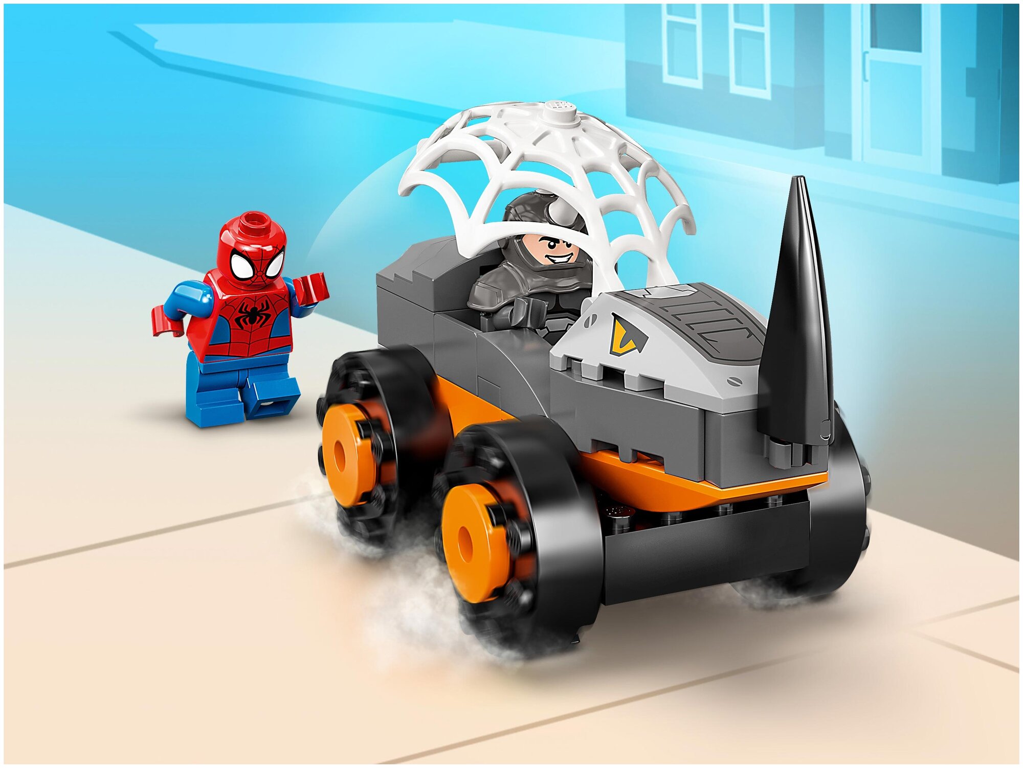 Конструктор Lego Spidey Схватка Халка и Носорога на грузовиках, - фото №17