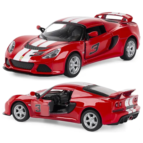 Легковой автомобиль Serinity Toys 2012 Lotus Exige S (5361DFKT) 1:32, 12.5 см, Красный