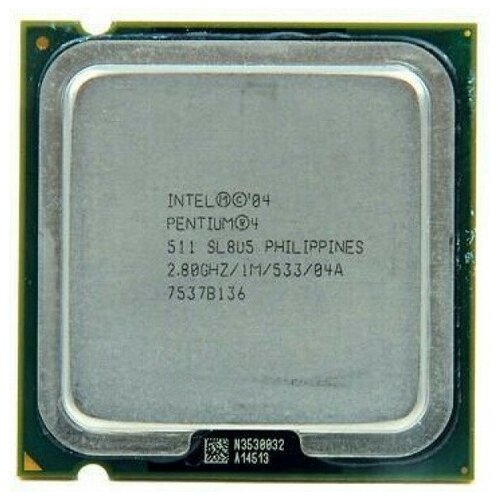 Процессор Intel Pentium 4 511 Prescott LGA775, 1 x 2800 МГц, OEM процессор intel pentium 4 640 prescott lga775 1 x 3200 мгц hp