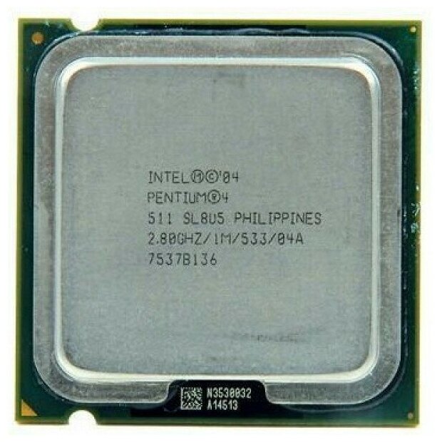 Процессор Intel Pentium 4 511 Prescott LGA775 1 x 2800 МГц