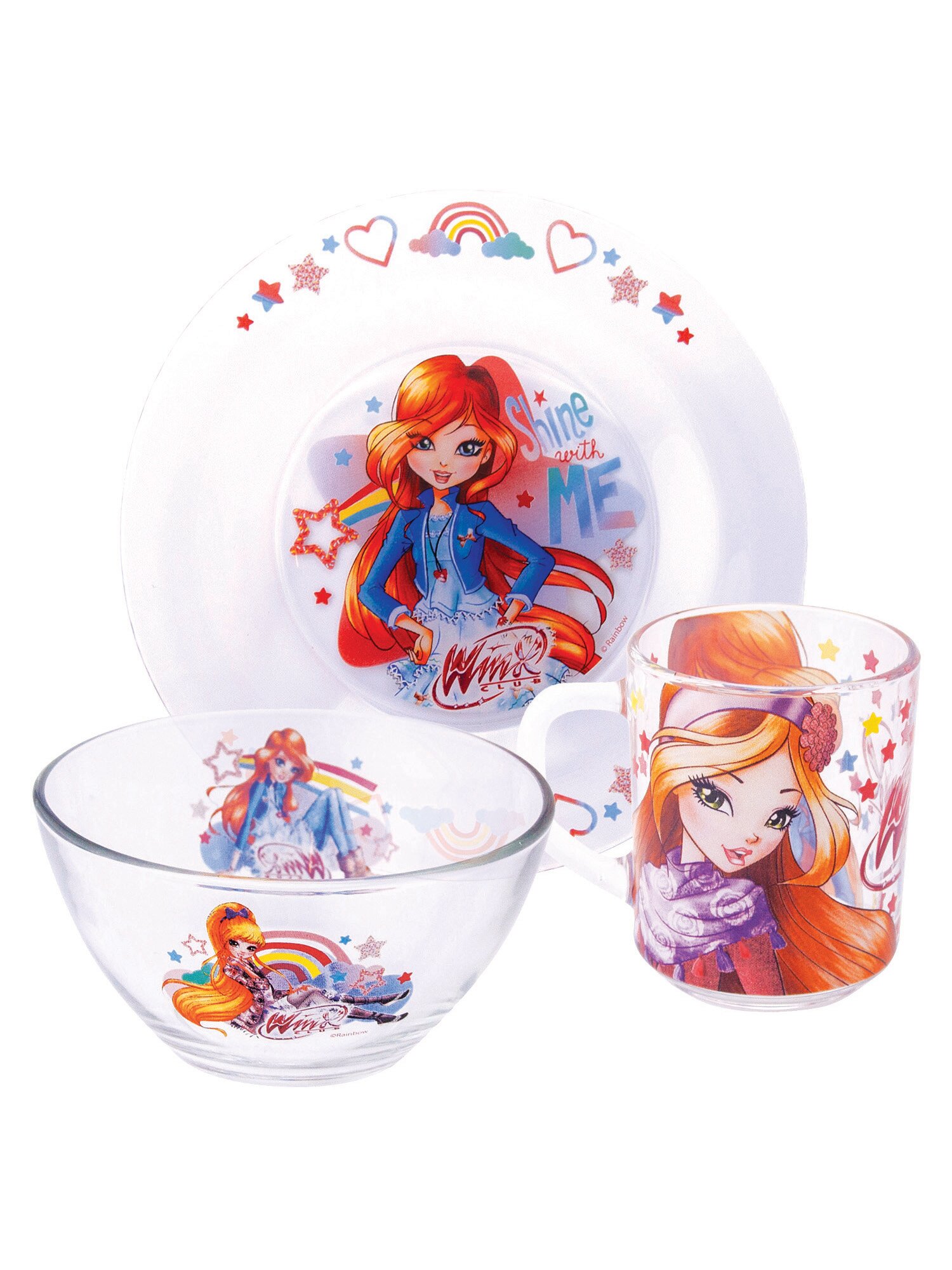 Набор ND Play Winx Club Звезды, (3 предмета, подарочная упаковка), стекло - фото №3