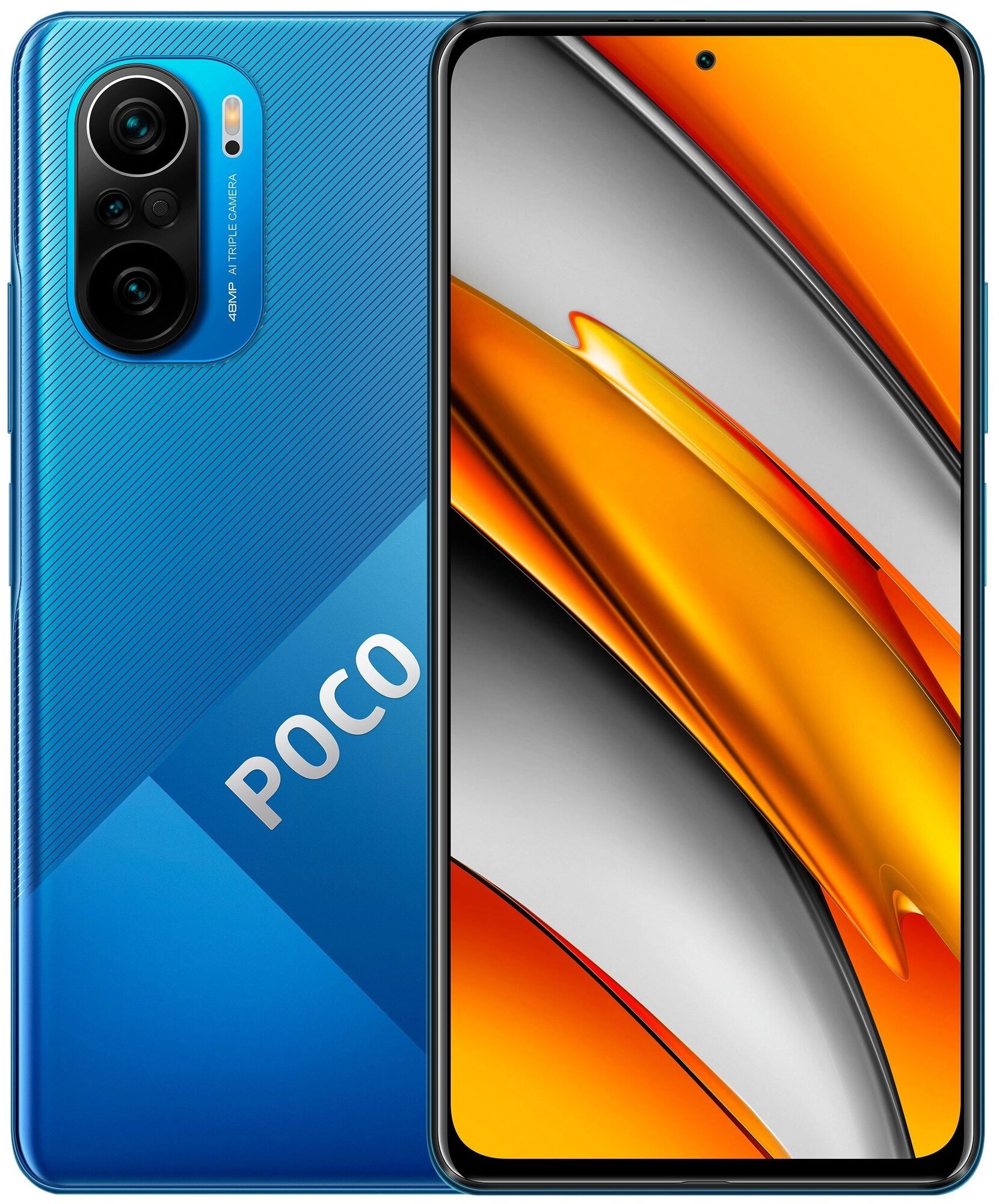 Смартфон Xiaomi POCO F3 8/256 ГБ Global, Dual nano SIM, синий океан