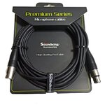 Аудио кабель микрофонный XLRm-XLRf 1м Soundking BB103-1M / акустический кабель - изображение