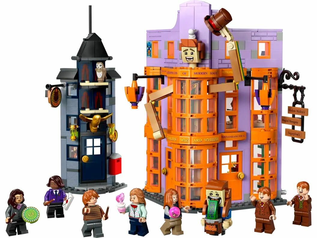 Конструктор LEGO Harry Potter Косой переулок: Всевозможные волшебные вредилки Уизли