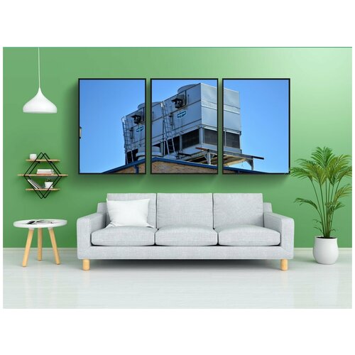 фото Набор модулных постеров для интерьера "охлаждение, система, кондиционер воздуха" 60x90 см. в тубусе, без рамки lotsprints