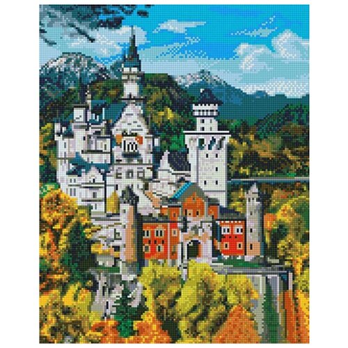 алмазная мозаика прищепа замок в горах 40x50 см Алмазная мозаика Замок, 40x50 см, ВанГогВоМне