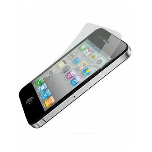 Защитная пленка MyPads (только на плоскую поверхность экрана, НЕ закругленная) для телефона Apple iPhone 4/4S глянцевая