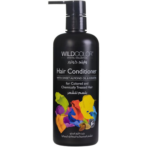 Wild Color Sweet Almond Oil  Keratin - Вайлд Колор Кондиционер для волос с миндалем и кератином для окрашенных и химически обработанных волос, 500 мл -